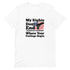 My Rights Don't End Where Your Feelings Begin Short-sleeve unisex t-shirt - Mainstream Freedom